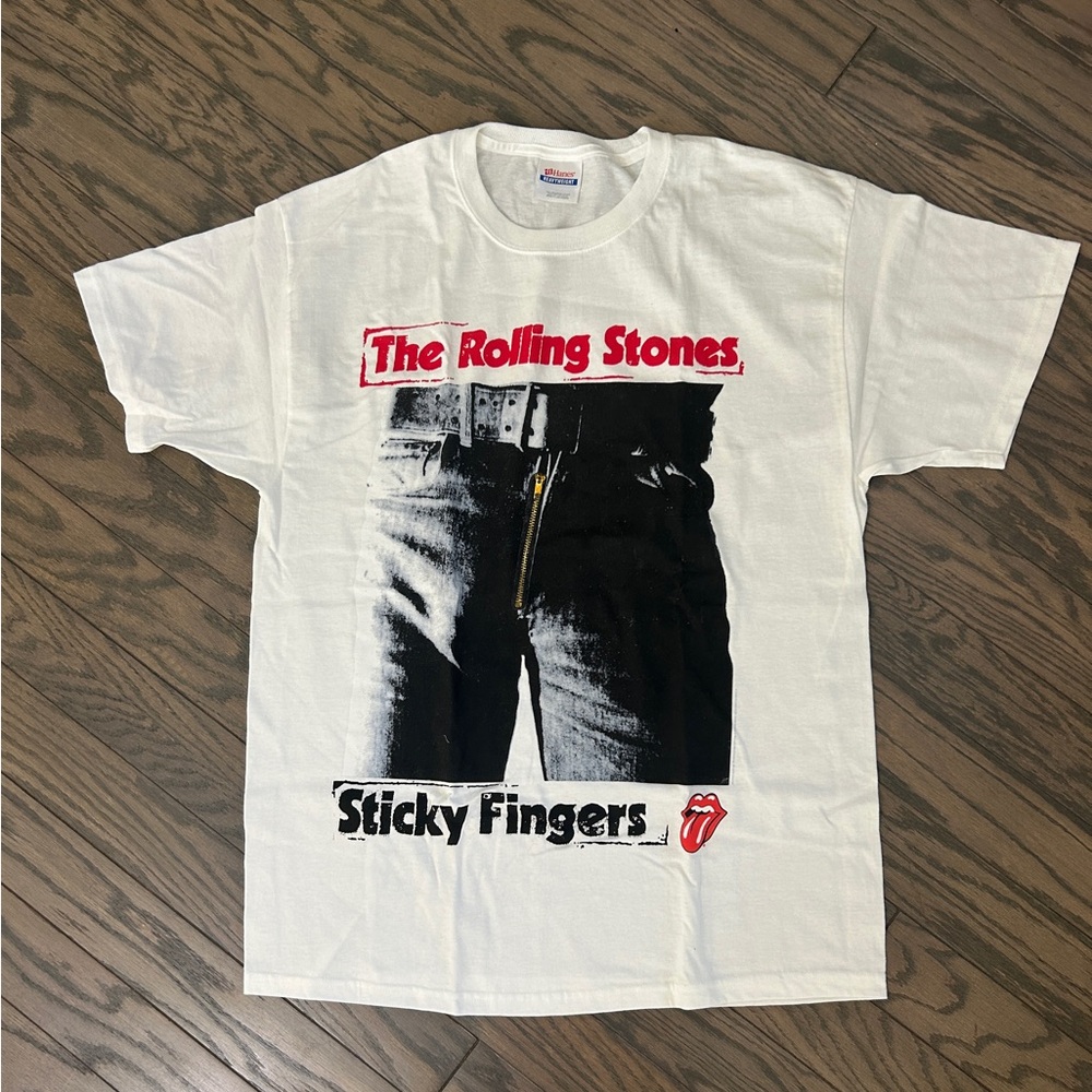 Hanes White Short Sleeve Tee with Iconic Graphic
